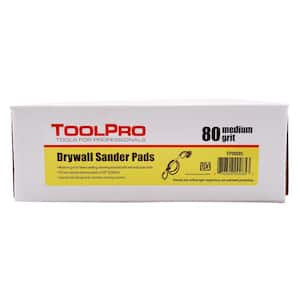 9 in. (225 mm) 80 Grit Drywall Sander Pads (5-Piece)