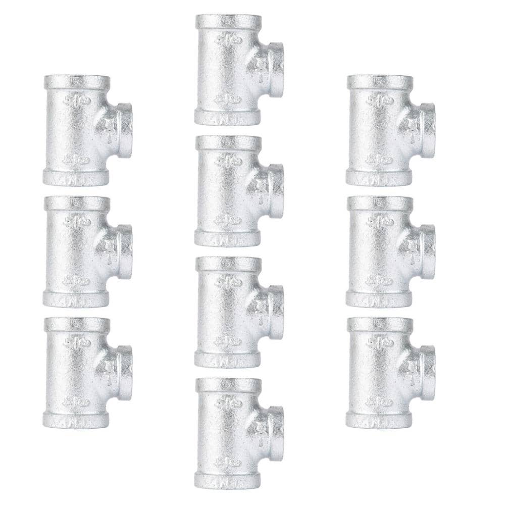 3/4 in. x 3/4 in. x 1/2 in. Galvanized Iron FPT x FPT x FPT Reducing Tee Fitting (10-Pack) price history on PriceWatchPro