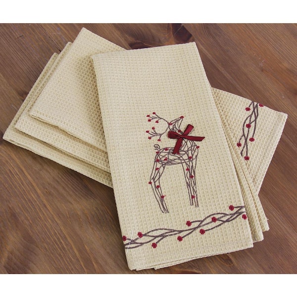 New Rustic Villa Wrinkle Free Napkins Set Of 4