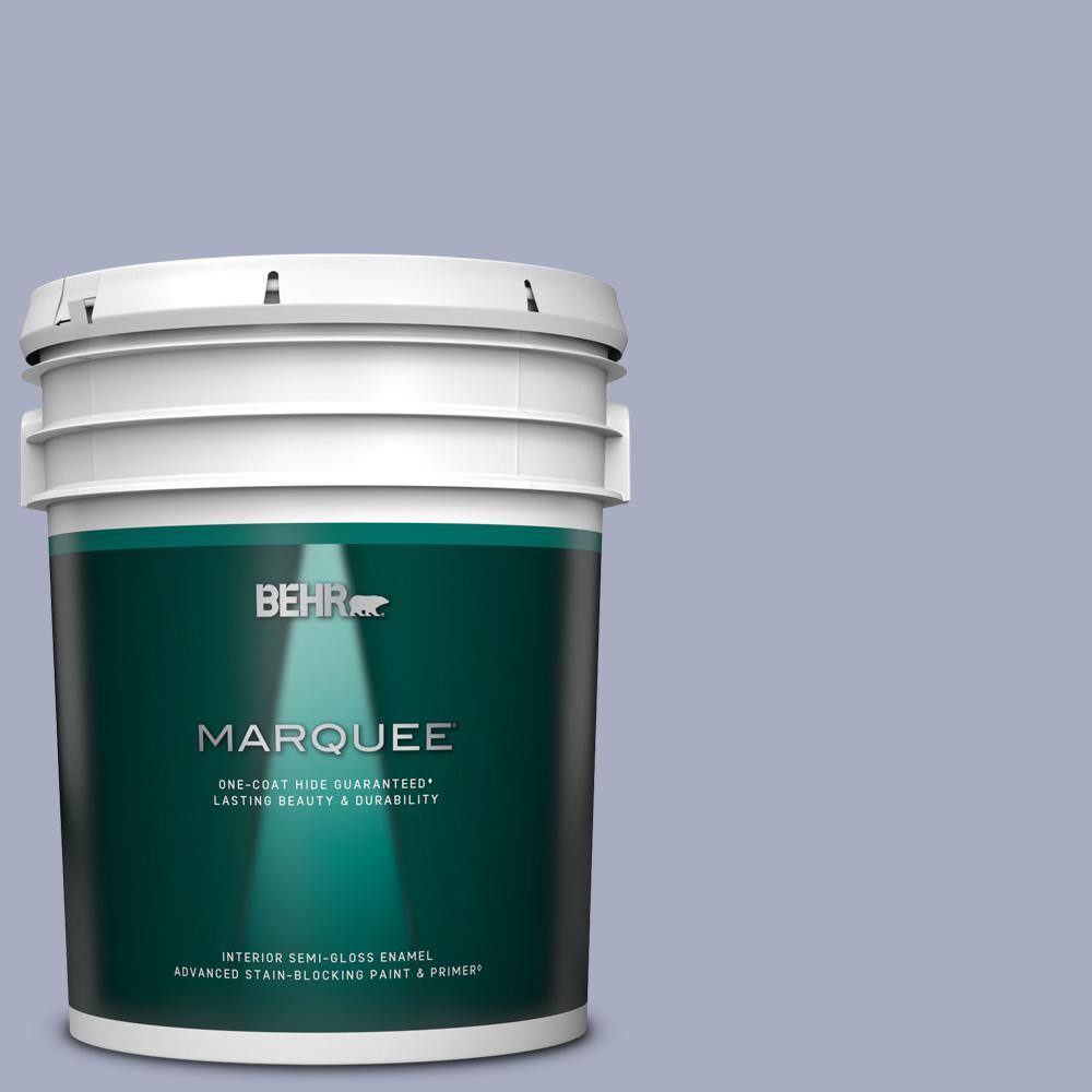 5 gal. #MQ5-13 Upscale One-Coat Hide Semi-Gloss Enamel Interior Paint & Primer