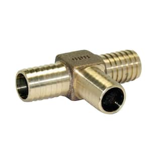 3/4 in. x 3/4 in. x 3/4 in. Barbed Brass Yard Hydrant Tee