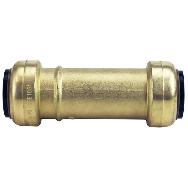 Tectite 1 in. Brass Push-To-Connect Slip Repair Coupling FSBC1SL - The Home  Depot