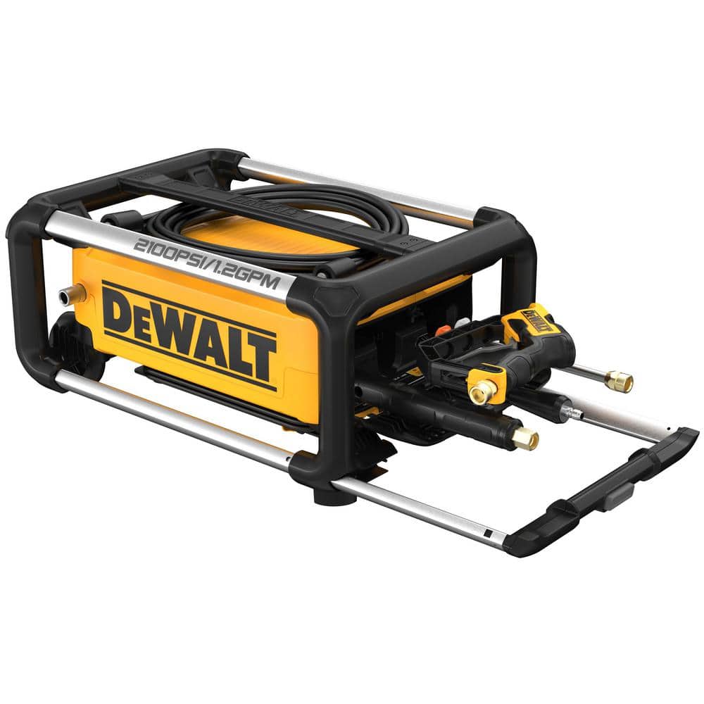 DEWALT Yellow and Black 2100 PSI Electric Pressure Washer with Axial Cam Pump