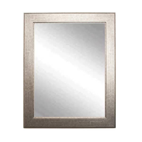 BrandtWorks Medium Rectangle Silver Art Deco Mirror (38.5 in. H x 32 in. W)