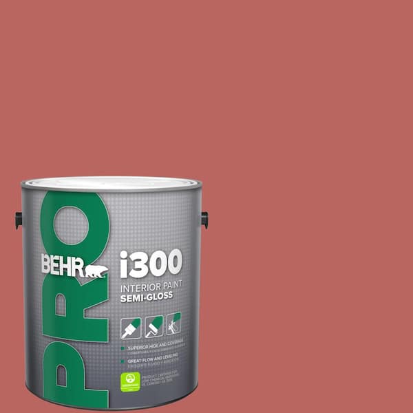 BEHR PRO 1 gal. #170D-6 Rose Wine Semi-Gloss Interior Paint