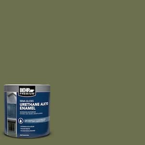 1 qt. #AE-36 Shelter Green Semi-Gloss Enamel Urethane Alkyd Interior/Exterior Paint