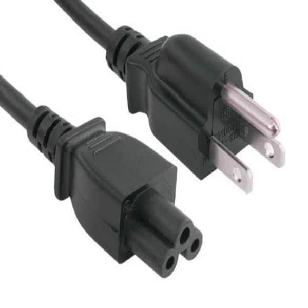 3 ft. 3-Prong Notebook AC Power Cord (IEC320 C5 to NEMA 5-15P) (4-Pack)