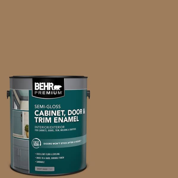 BEHR PREMIUM 1 gal. #N270-6 Westminster Semi-Gloss Enamel Interior/Exterior Cabinet, Door & Trim Paint