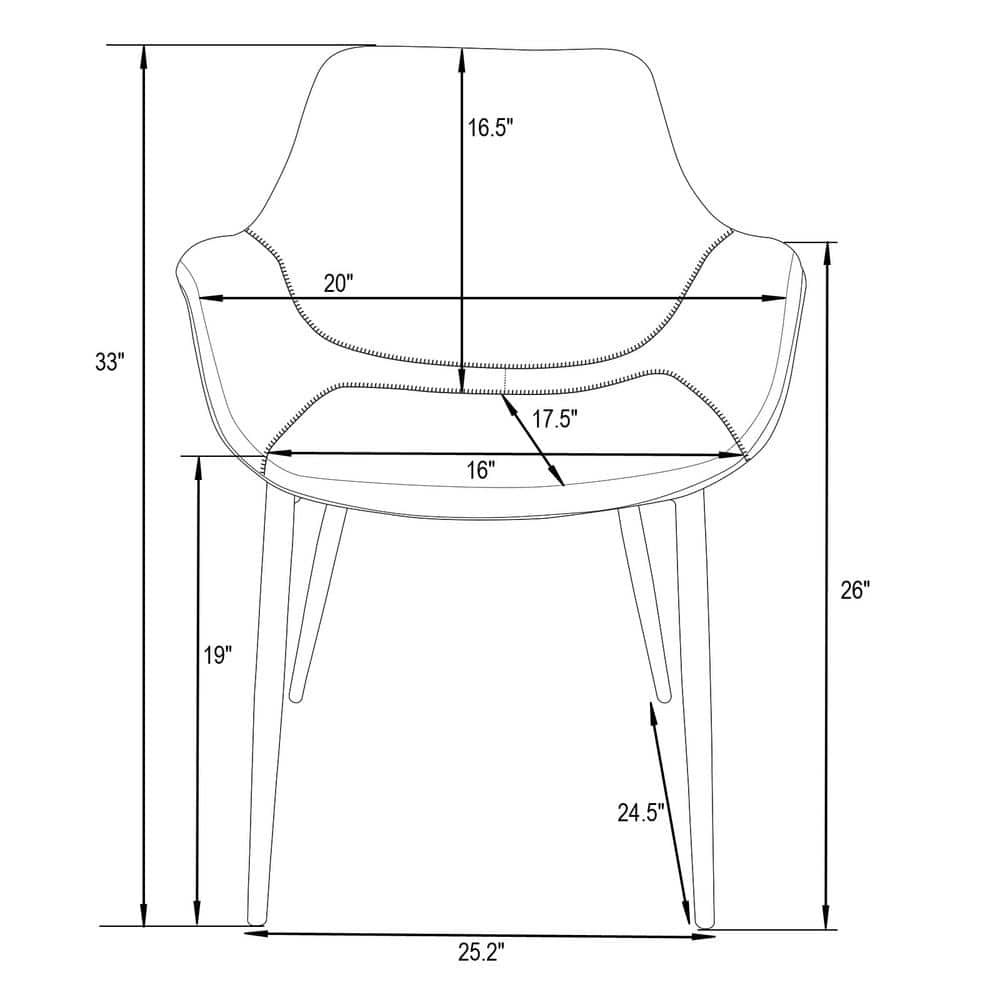 Charcoal Black Metal Arm Chair with Modern Design