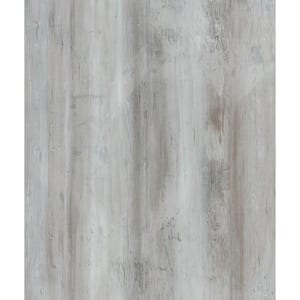 Take Home Sample - 6 in. x 12 in. Iced Barnwood Peel and Stick Luxury Vinyl Planks Wall and Flooring