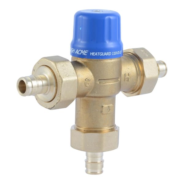 Cash Acme 1/2 in. Heatguard 110-D PEX-A Expansion Temperature Actuated Thermostatic Mixing Valve