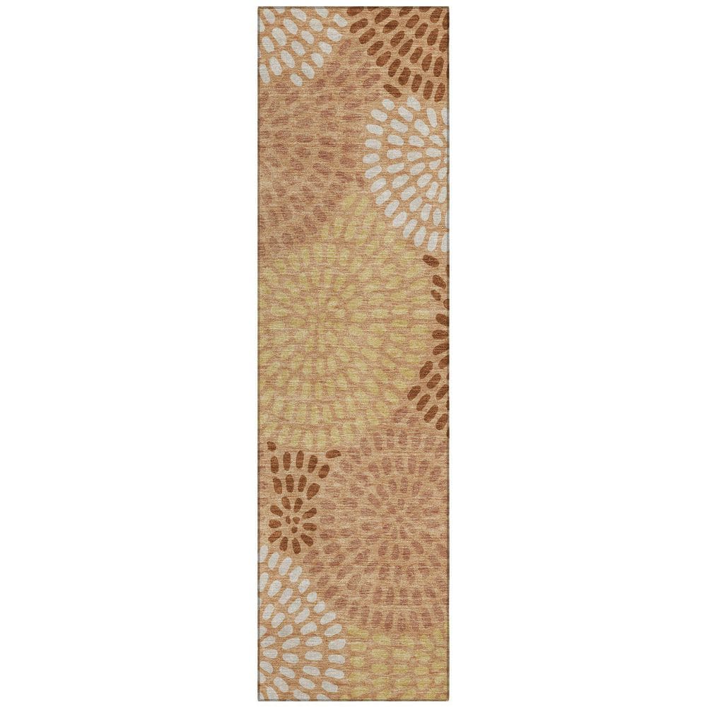 Chantille Machine Washable Indoor/Outdoor Abstract ACN2492 Copper 2 ft. x 7 ft. Runner Rug price history on PriceWatchPro