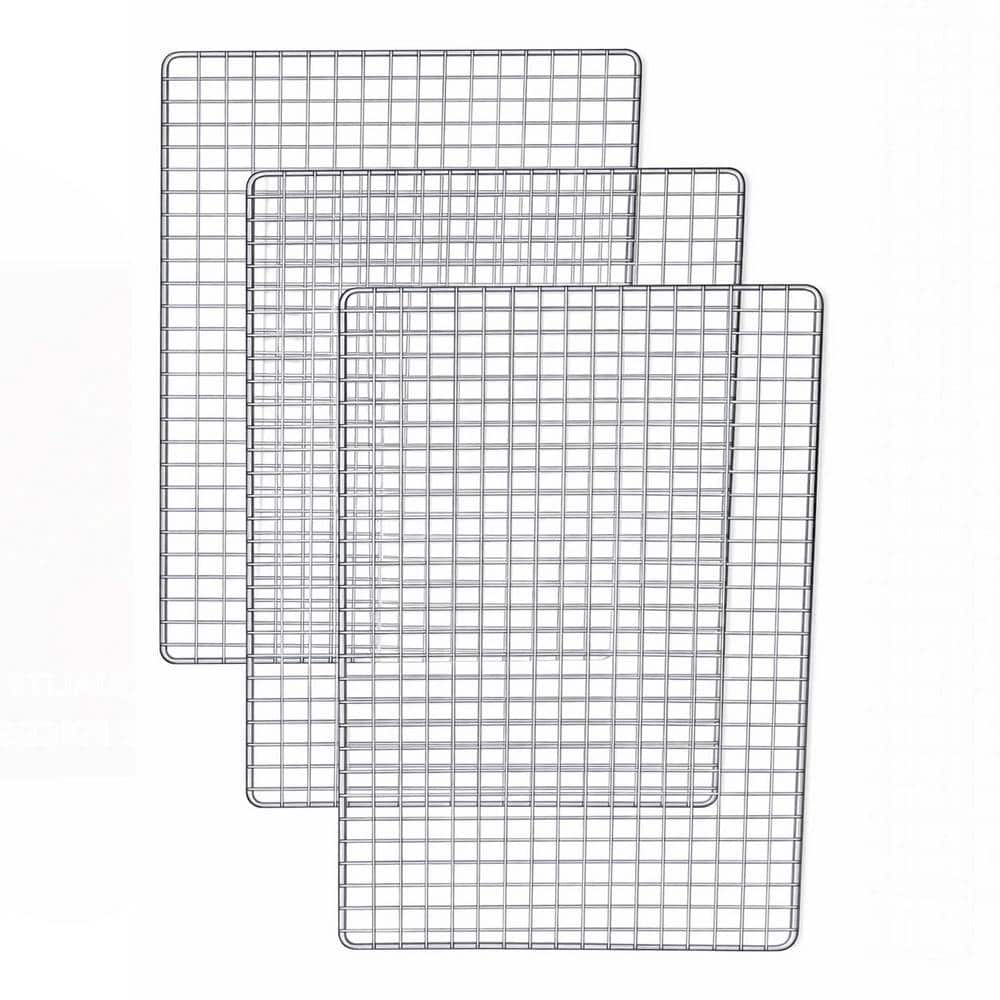 Silver Bbq Rack JFVKAF Disposable Metal Silver Grill Grates (10-Pack) for Outdoor ...