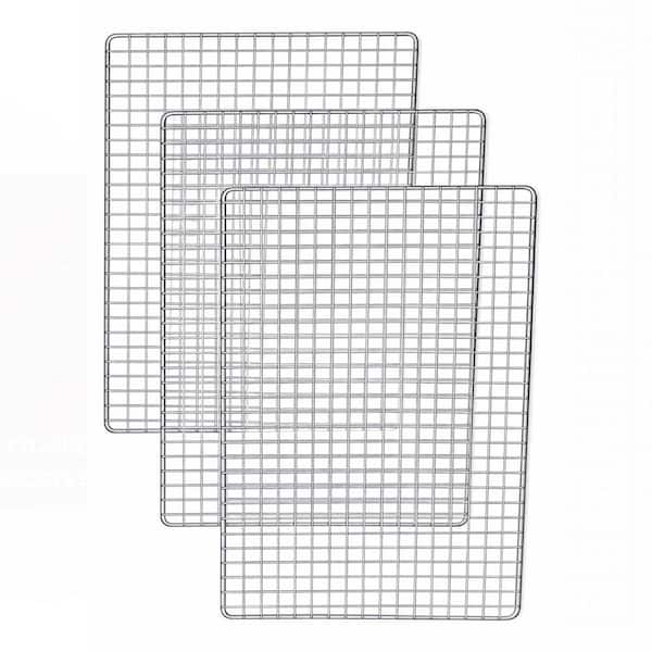 Disposable Metal Silver Grill Grates (10-Pack) for Outdoor Smokers, BBQ, Baking Rack Replacement