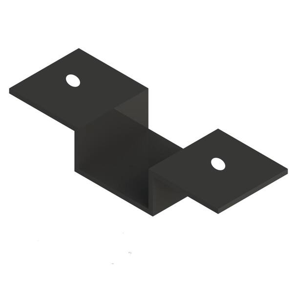 Unbranded RDI Metal Works Excalibur Metal Railing Black Cap Rail Bracket (4 per Bag)