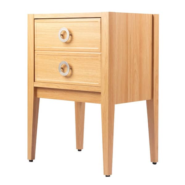 Corbin 23.31 in. Modern Classic 1-Drawer Bath Vanity Cabinet without Top in Oak