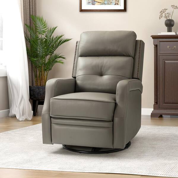 Hercules grey swivel online glider recliner