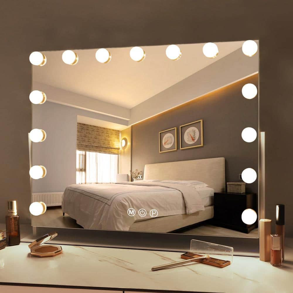 FITOLOGY Large Vanity Mirror with Lights, Hollywood Lighted Makeup store Mirror with