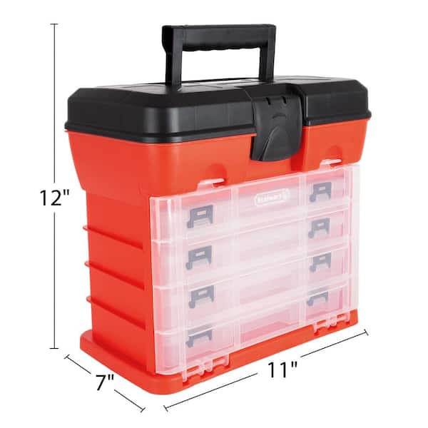 Stalwart 25-Compartment Durable Plastic Hardware Storage Box
