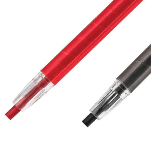 QEP Mechanical China Markers with Retractable Tip for Porcelain and Ceramic  Tiles, Red/Black (2-Pack) 38778 - The Home Depot