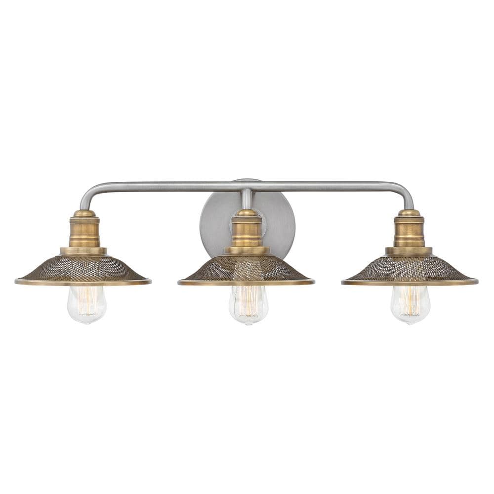 Hinkley Lighting - Three Light Bath - Rigby - 3 Light Bath Vanity in Industrial