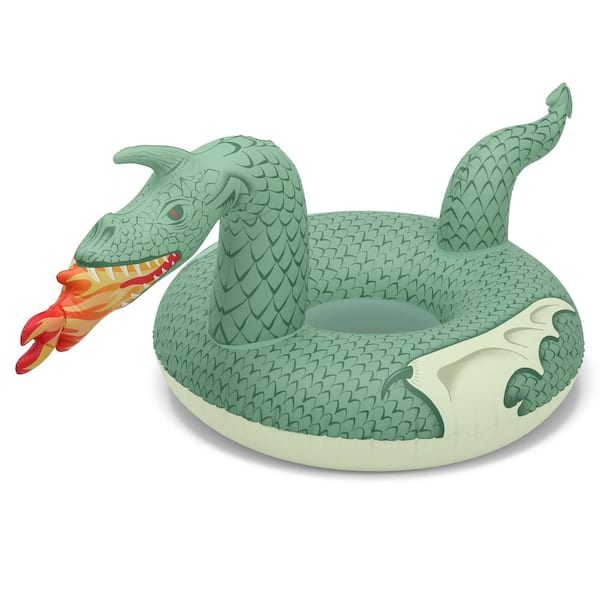 GoFloats Fire Dragon Jr Pool Float Party Tube, Stylish Floating for Kids