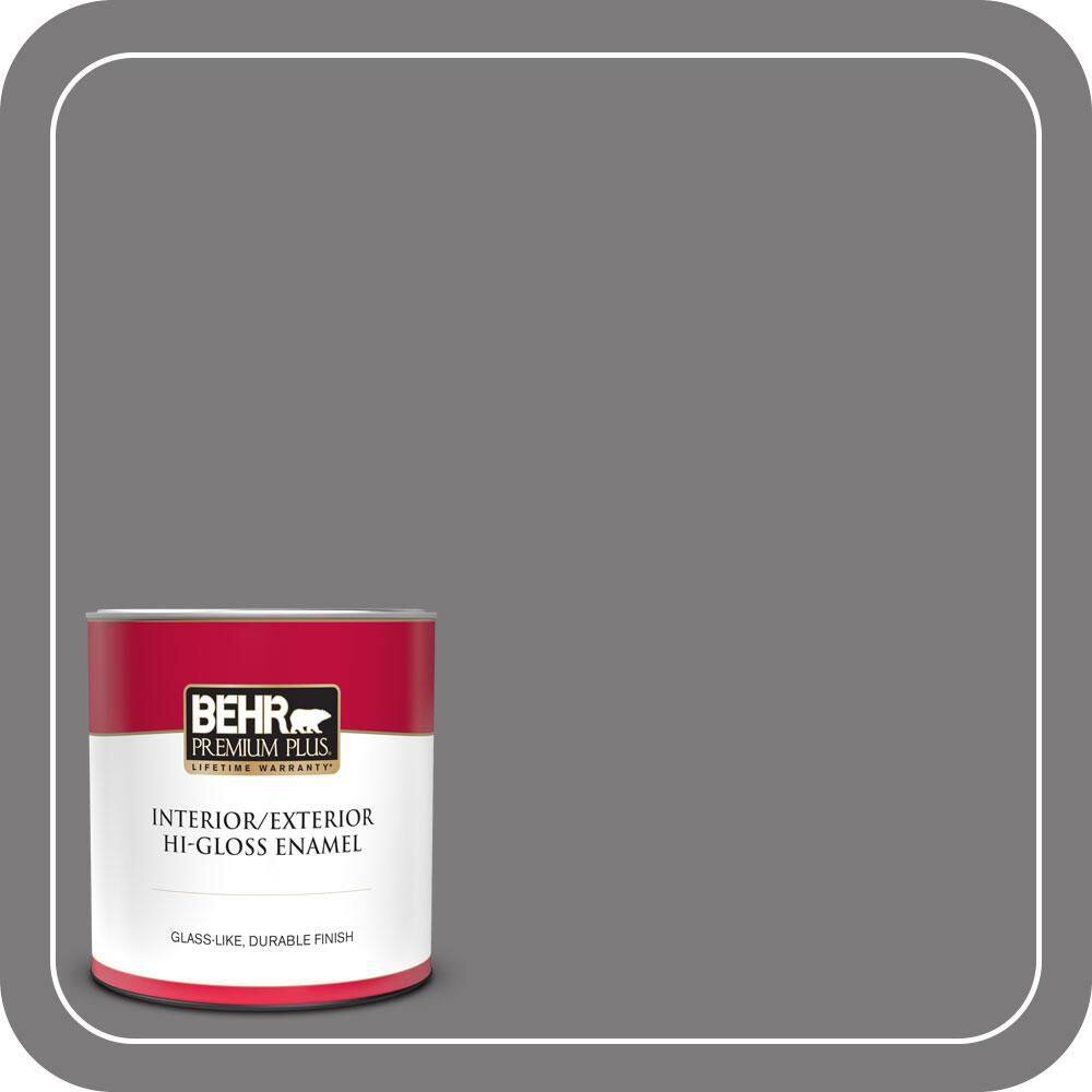 1 qt. #BXC-58 Stormy Gray Hi-Gloss Enamel Interior/Exterior Paint & Primer price history on PriceWatchPro