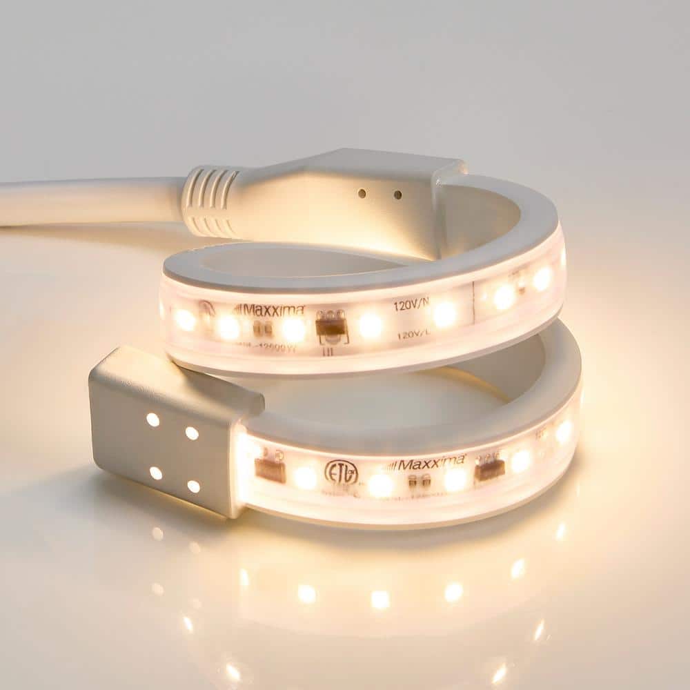 12" White PVC LED Under Cabinet Strip Light