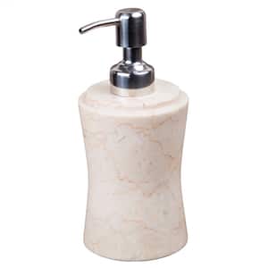 Natural Champagne Marble Fenway Hand Liquid Soap Lotion Dispenser for Bathroom Kitchen Countertop Sanitizer
