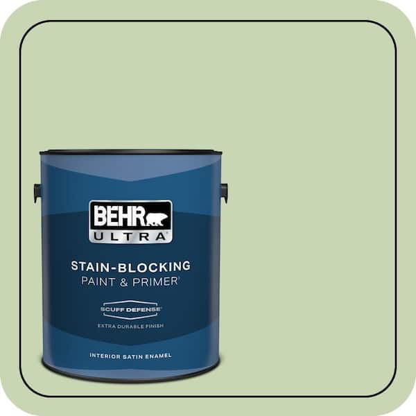 BEHR ULTRA 1 gal. #M370-3 Spice Garden Extra Durable Satin Enamel Interior Paint & Primer
