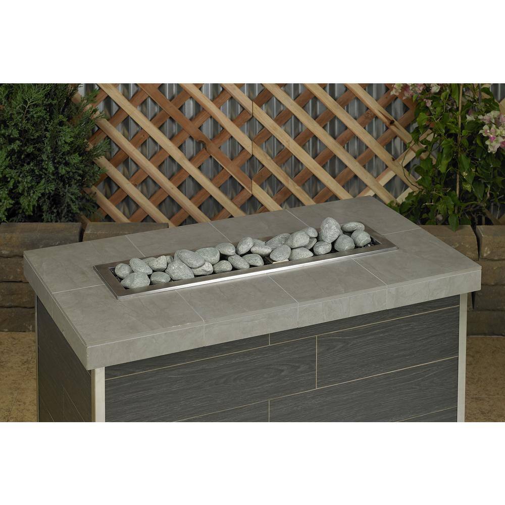 Cape Gray Ceramic Lite Stones for Fireplaces - 15 Piece Set