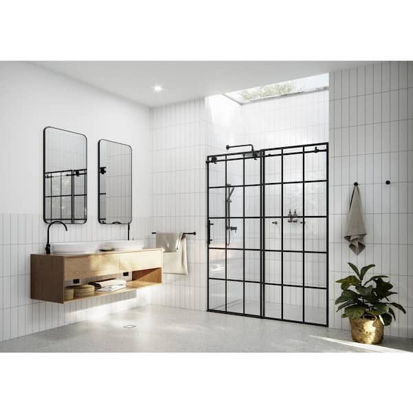Esprit 44 in. - 48 in. x 78 in. Sliding Frameless French Monture Shower Door