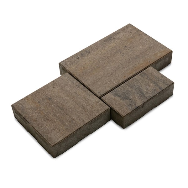 Reno 14.75in. x 9.875 in. x 2.375in. Rectangle Glacier Creek FM Concrete Paver Pallet (114-pieces/70.5 sq. sf./Pallet)