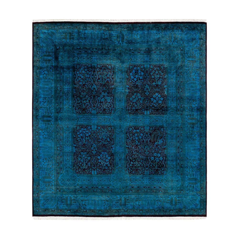 Fine Vibrance Blue 6 ft. x 9 ft. Solid Wool Indoor Area Rug price history on PriceWatchPro