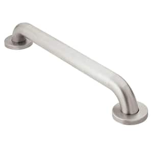 Home Care 16 in. x 1-1/4 in. Concealed Screw Grab Bar with SecureMount in Peened Stainless Steel