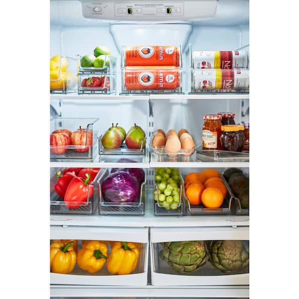 6 Pieces Fruit Storage Containers for Fridge Produce Saver Containers with  Drain