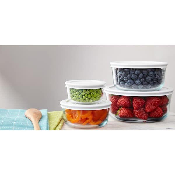 Pyrex Simply Store Glass Storage Container Set with Lids, 14 Piece 