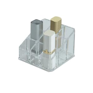 9-Compartment Lipstick and Cosmetic Pencil Holder in Clear