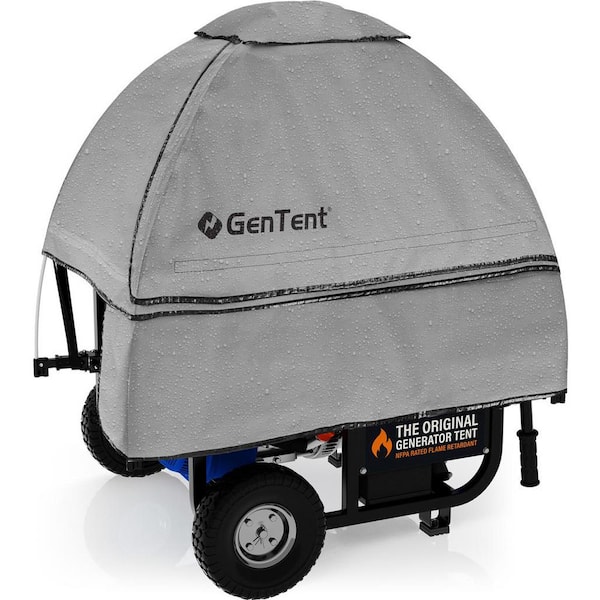 Open Frame Generator Running Cover (Original Size, Standard Edition, Grey) with Universal Steel Clamp Kit