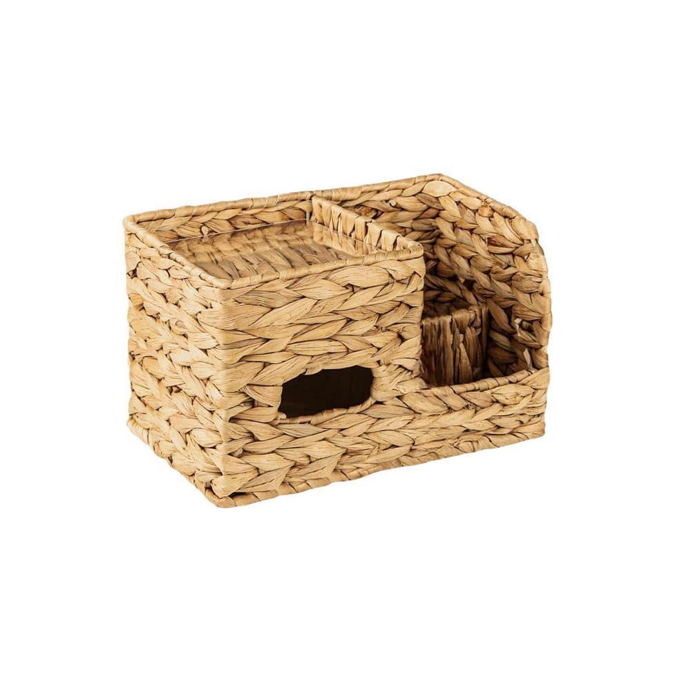 Tissue Box Cover with Storage Tray, Multifunction Cube Box, Farmhouse Wicker Organizer, Remote Control Caddy price history on PriceWatchPro
