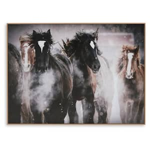 Chaseburn Framed Horses Art Print 36 in. x 48 in.