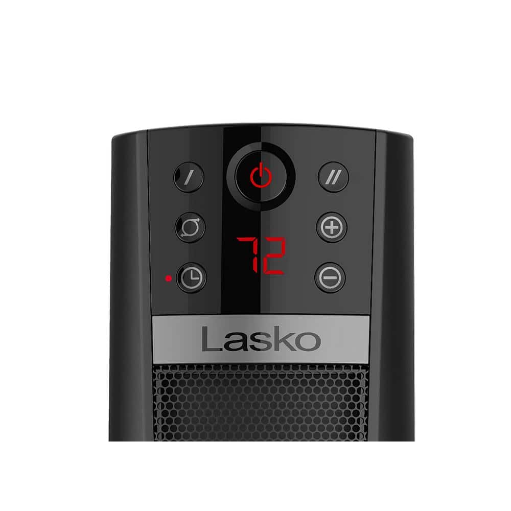 Lasko 32" Black Ceramic Electric Tower Heater with Remote