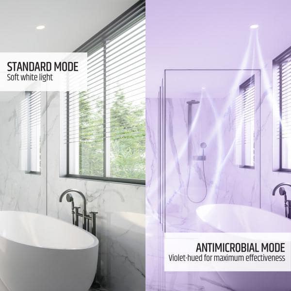 White Aluminum Circular LED Recessed Light Fixture