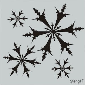 Snowflake Repeat Pattern Stencil