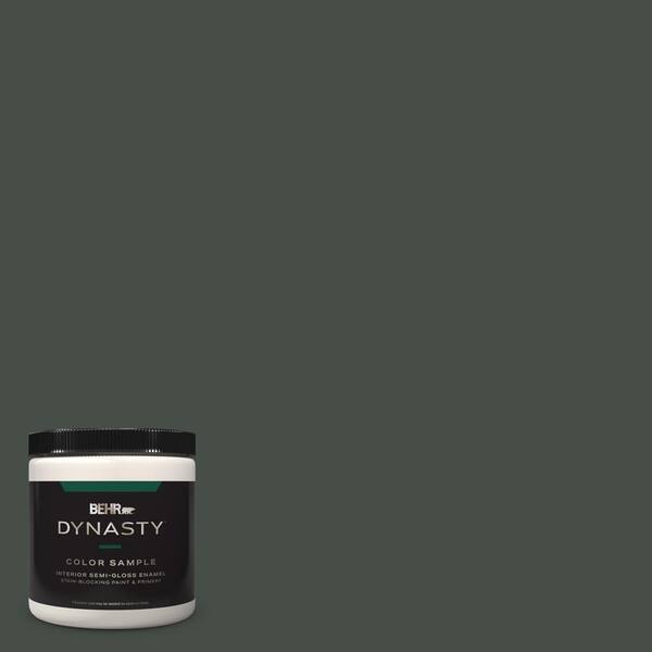BEHR DYNASTY 8 oz. #PPF-55 Forest Floor Semi-Gloss Enamel Stain-Blocking Interior/Exterior Paint & Primer Sample