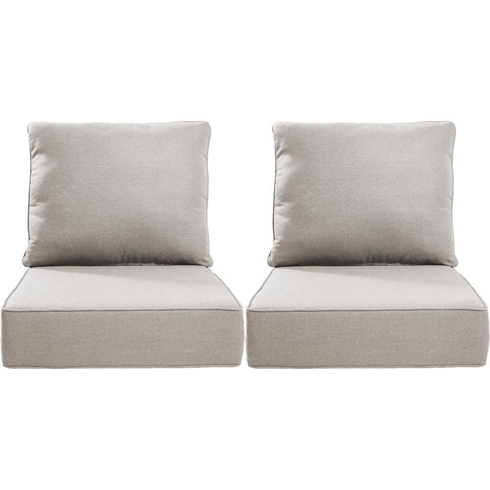 Opohoro 24 in. x 24 in. x 6in. 4-Piece Deep Seating Water
