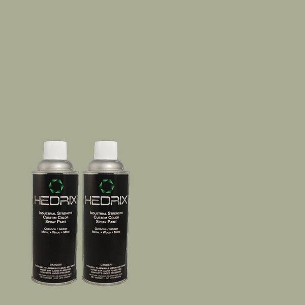 Hedrix 11 oz. Match of MQ6-17 Green Trellis Gloss Custom Spray Paint (2-Pack)