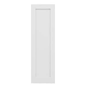 24 in. x 80 in. White 1-Panel Blank Solid Core Composite MDF Wood Primed Interior Door Slab for Pocket Door