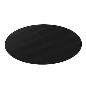 Circle Gaming Chair Mat Computer and Office Chair Mat for Carpet Black 46 in.
