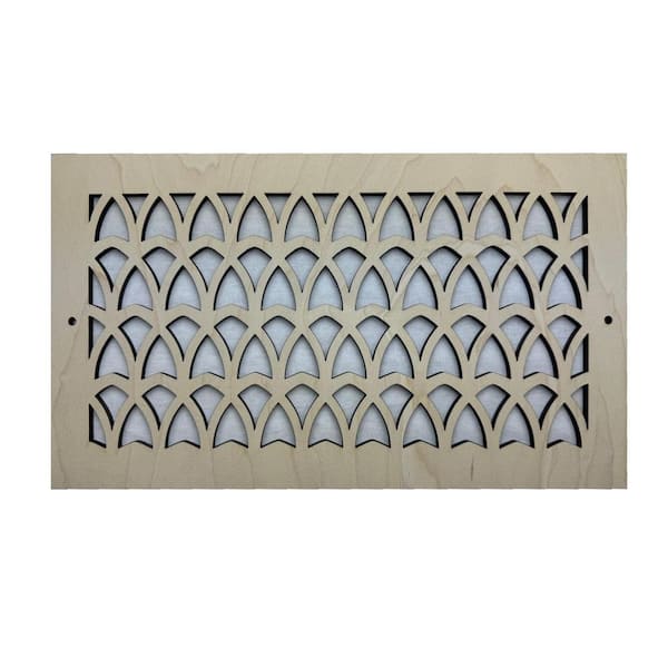 Stellar Air Registers – 8 x 24 - Heavenly Arches (REGSTR WD Screw in) - Wood
